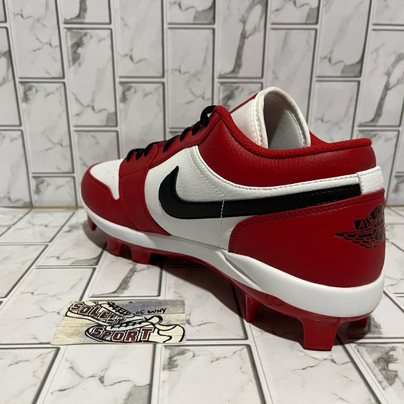 New Nike Air Jordan 1 Retro Chicago MCS Low Cleats Baseball Football Mens 12 main image 10